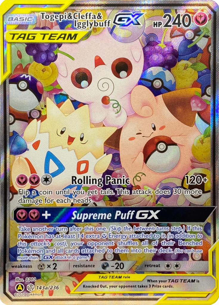 Pokémon TCG: Togepi, Cleffa e Igglybuff GX (143/236) - SM12