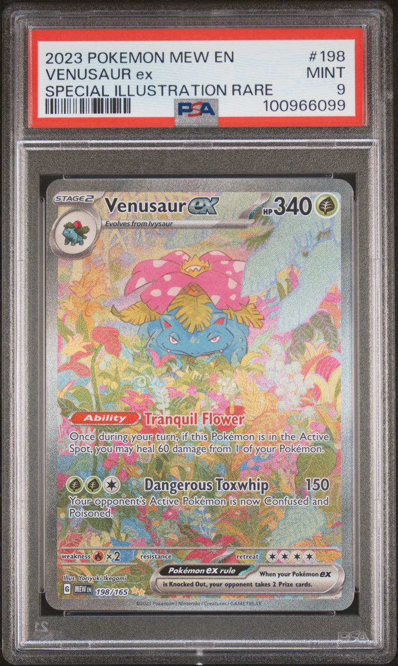 Venusaur ex 198/165 Scarlet & Violet 151 PSA 9 100966099