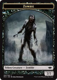 Zombie (007) // Bear (011) Double-Sided Token [Modern Horizons Tokens]