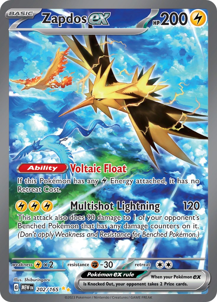 Zapdos ex (202/165) [Scarlet & Violet: 151]