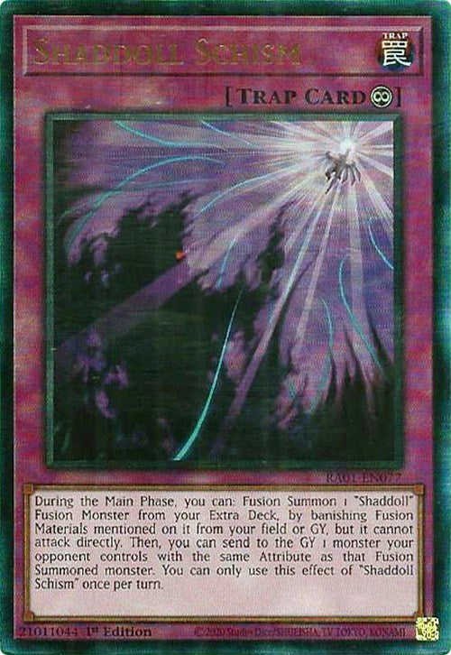 Shaddoll Schism [RA01-EN077] Prismatic Ultimate Rare