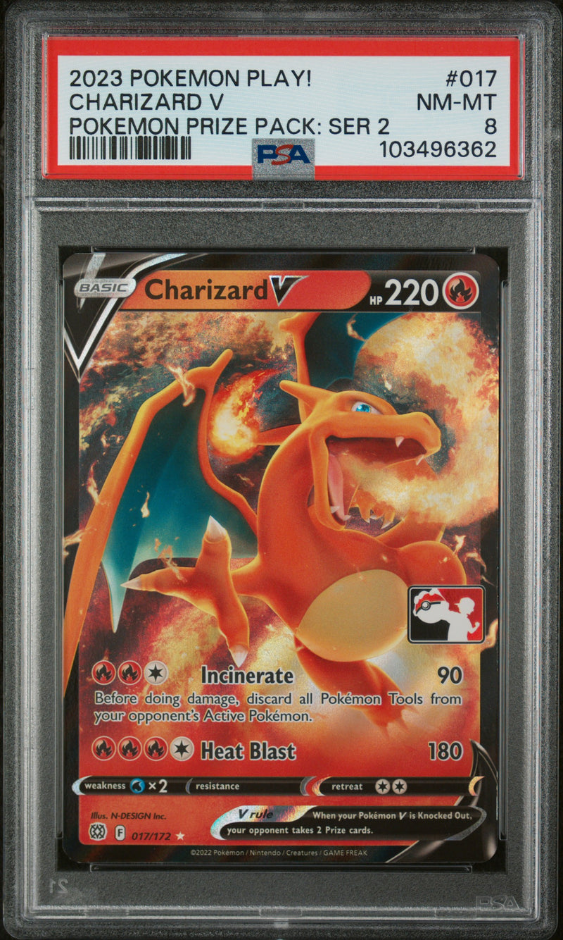 Charizard V 017/172 Prize Pack Series 2 PSA 8 103496362