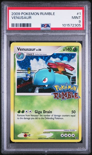 Venusaur 1/16 Pokemon Rumble Promo PSA 9 101572305