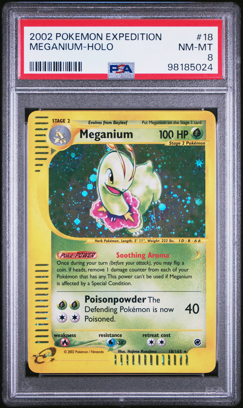 Meganium 18/165 Expedition PSA 8 98185024