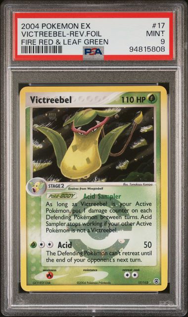 Victreebel 17/112 EX: Firered & Leafgreen PSA 9 94815808