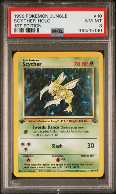 Scyther 10/64 Jungle 1st Edition PSA 8 100545180