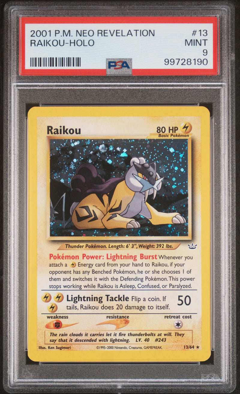 Raikou 13/64 Neo Revelation PSA 9 99728190