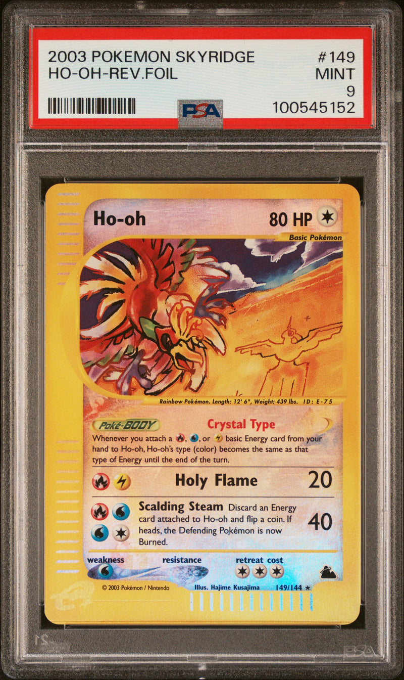 Ho-oh 149/144 Skyridge Reverse Holo PSA 9 100545152