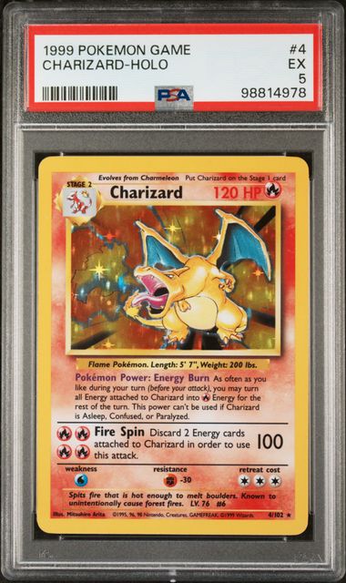 Charizard 4/102 Base Set PSA 5 98814978