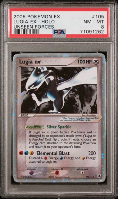 Lugia ex 105/115 ex Unseen Forces PSA 8 71091262