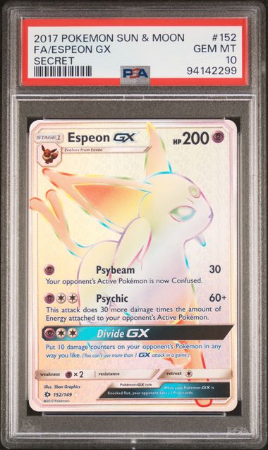 Espeon GX 152/149 Sun & Moon: Base Set PSA 10 94142299