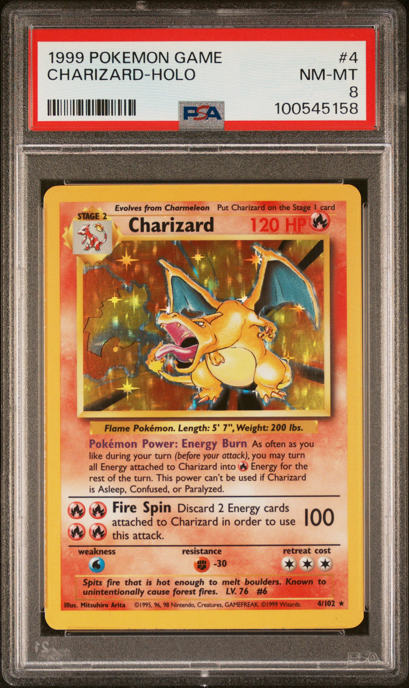 Charizard 4/102 Base Set PSA 8 100545158