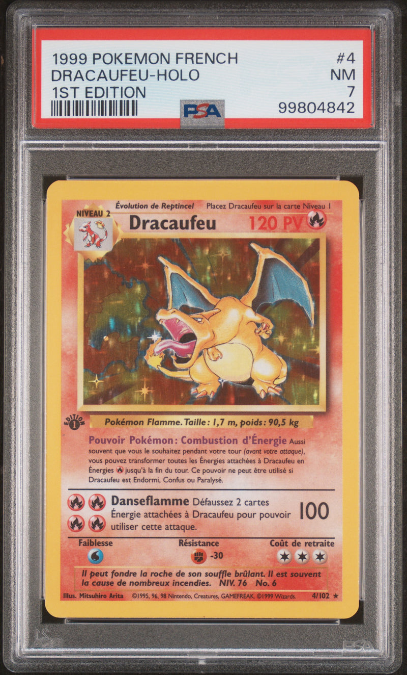 Charizard 4/102 Base Set 1st Edition French PSA 7 99804842