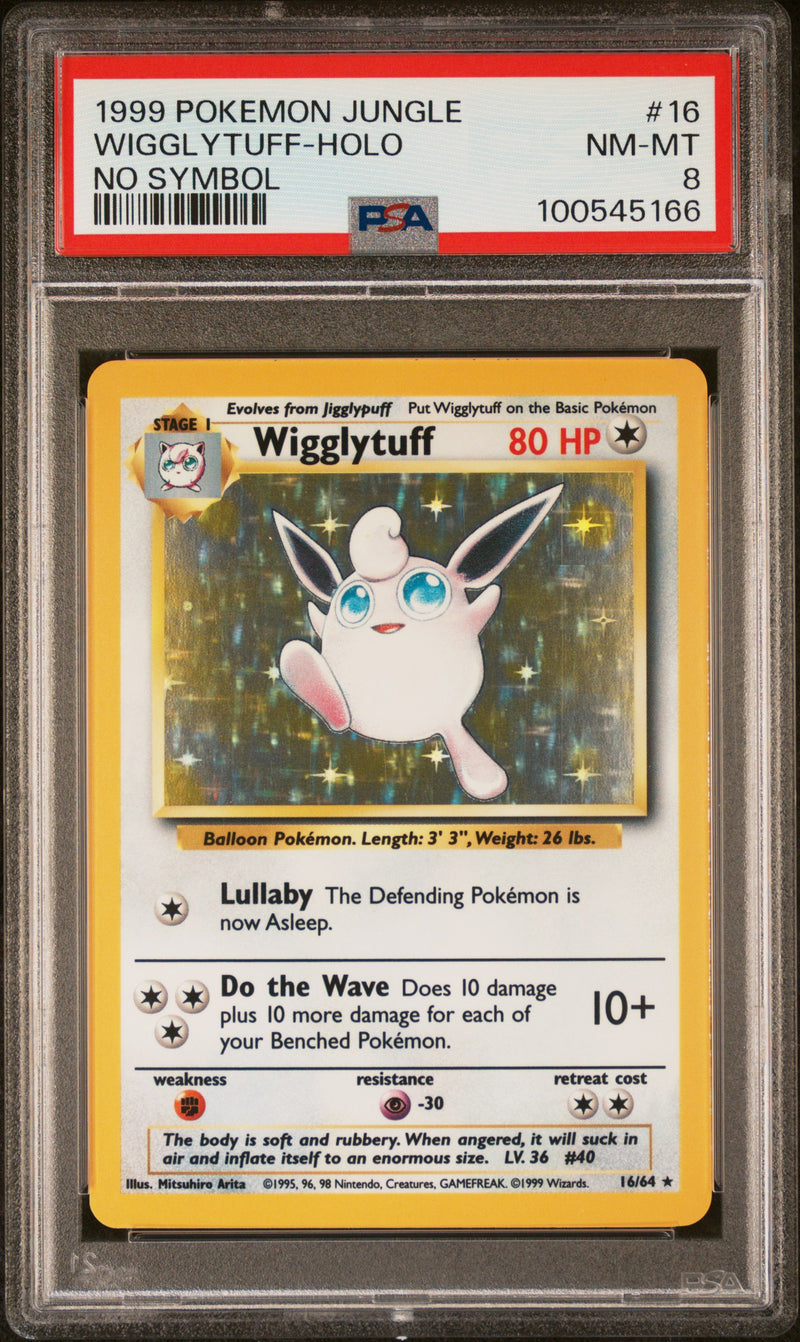 Wigglytuff 16/64 NO SYMBOL ERROR Jungle PSA 8 100545166