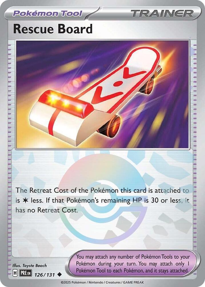 Rescue Board (126/131) (Poke Ball Pattern) [Scarlet & Violet: Prismatic Evolutions]