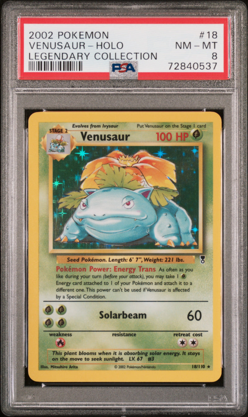 Venusaur 18/110 Legendary Collection PSA 8 72840537