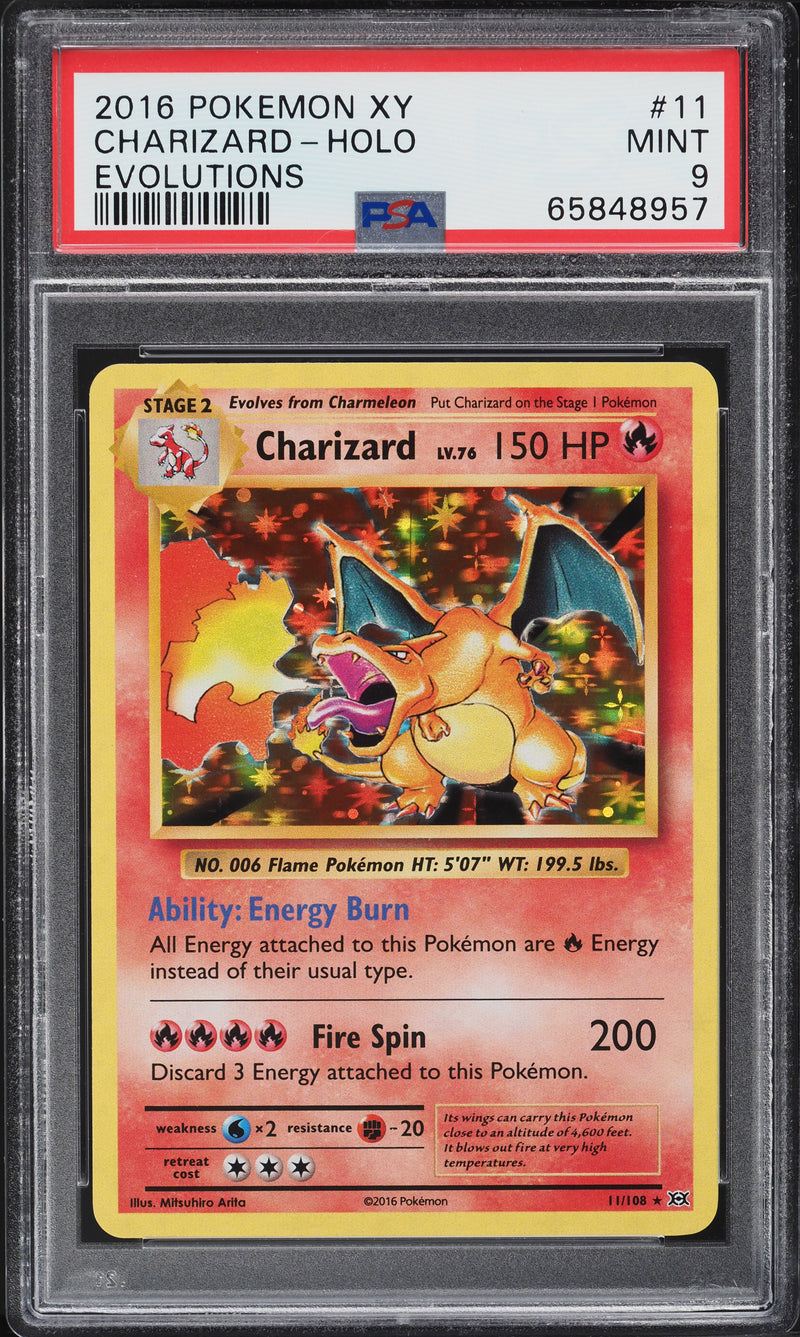  Pokemon - Charizard (11/108) - XY Evolutions - Holo