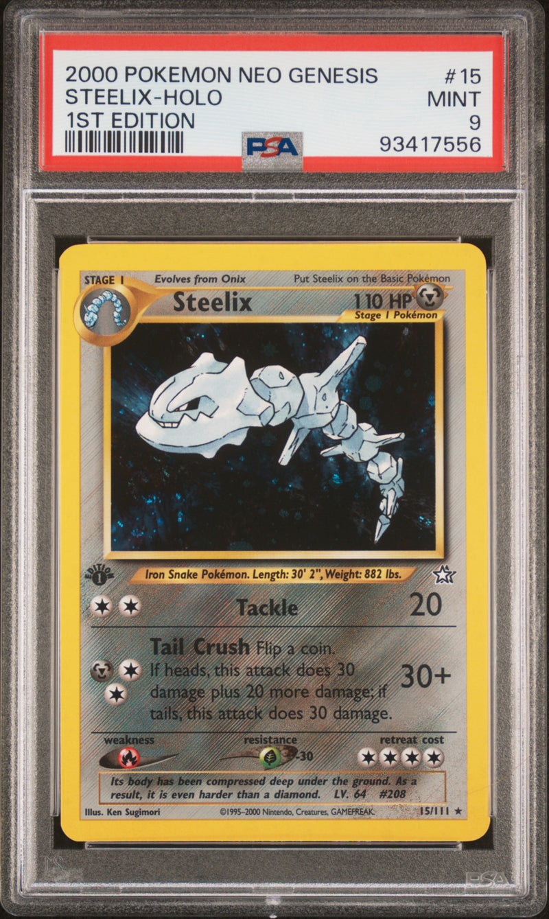 Steelix 15/111 Neo Genesis 1st Edition PSA 9 93417556