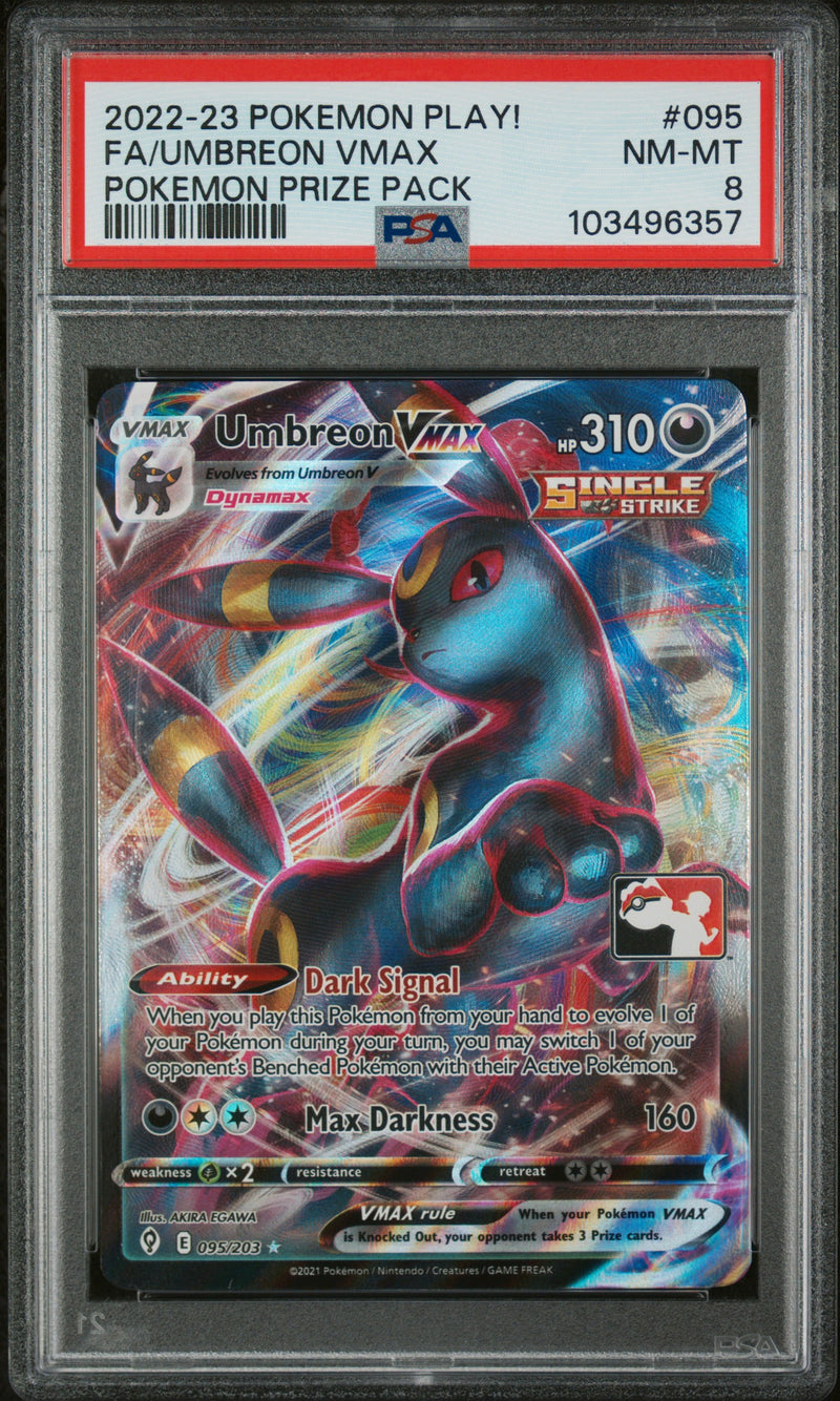 Umbreon VMAX 095/203 Prize Pack Promo PSA 8 103496357