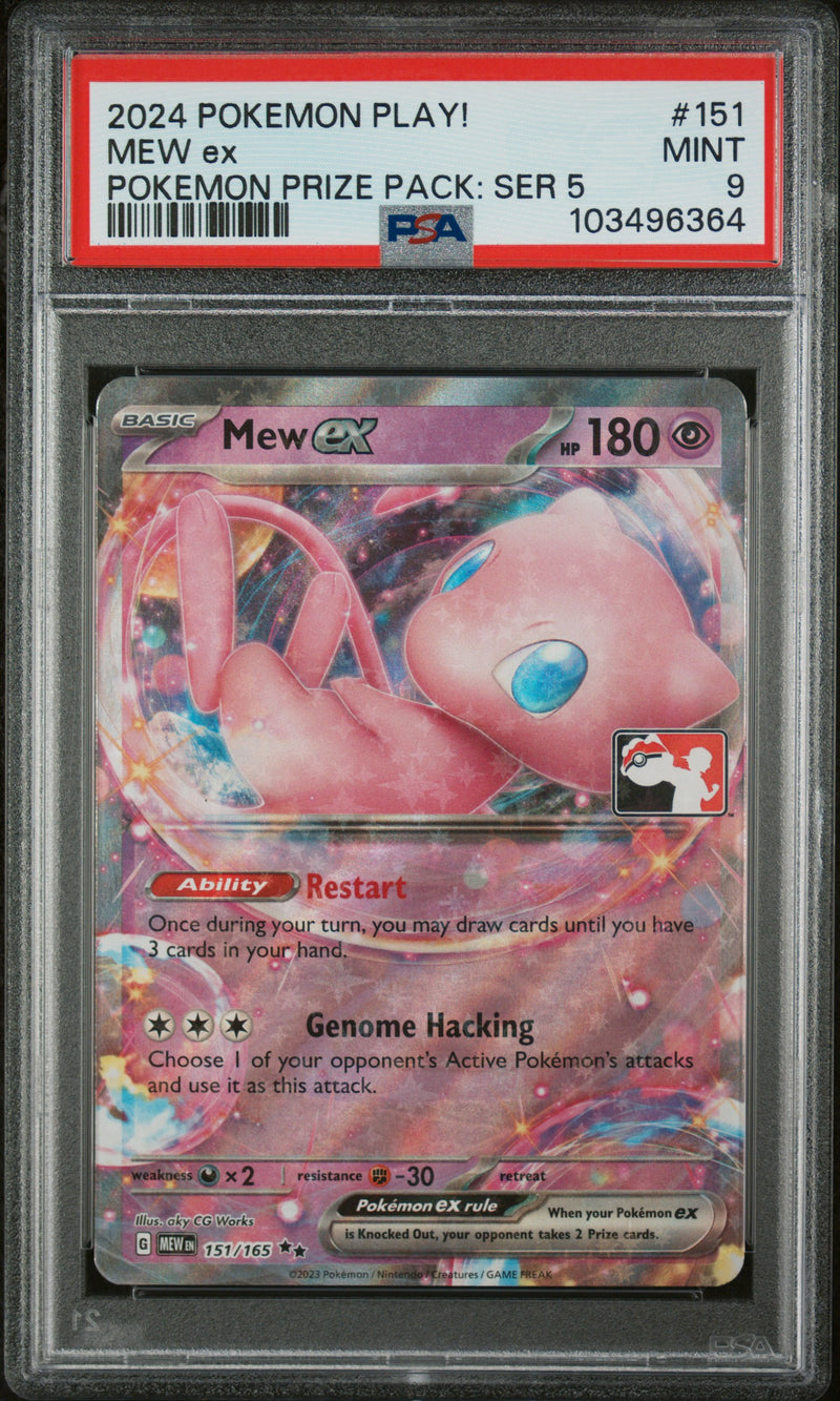 Mew ex 151/165 Prize Pack Series 5 PSA 9 103496364