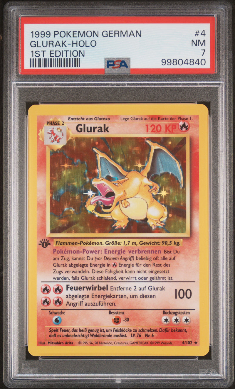 Charizard 4/102 Base Set 1st Edition German PSA 7 99804840