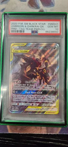 Umbreon & Darkrai GX SM241 Sun & Moon: Black Star PSA 10 66238650