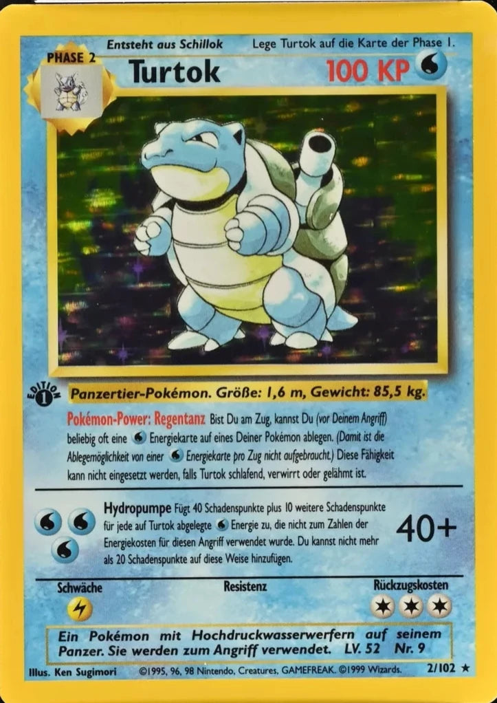 Blastoise (2/102) GERMAN [Base Set 1st Edition]