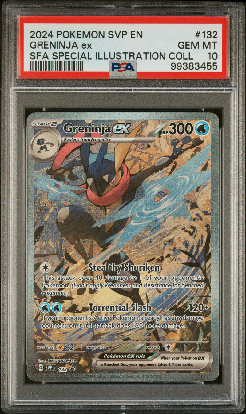 Greninja ex 132 Shrouded Fable Black Star Promo PSA 10 99383455