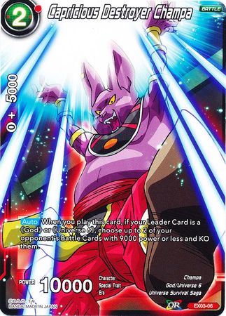 Capricious Destroyer Champa [EX03-06]