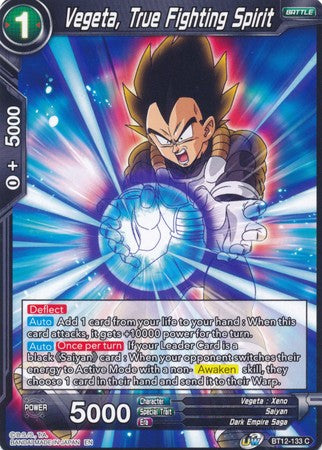 Vegeta, True Fighting Spirit [BT12-133]