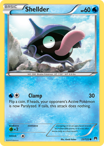 Shellder - 090/165 151 Reverse Holo Common Pokemon - NM/MINT