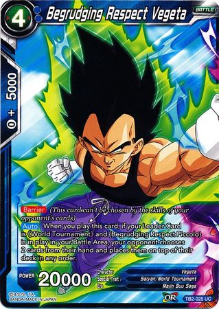 Begrudging Respect Vegeta [TB2-025]