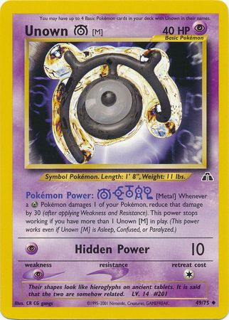 Unown I - Neo Discovery Unlimited - Pokemon