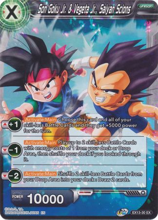 Son Goku Jr. & Vegeta Jr., Saiyan Scions [EX13-30]