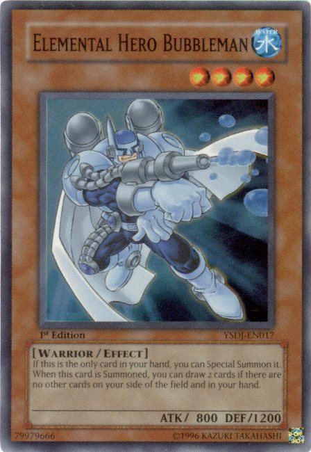 Elemental HERO Bubbleman [YSDJ-EN017] Super Rare