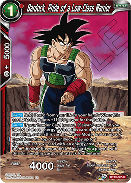 Bardock, Pride of a Low-Class Warrior (Rare) [BT13-005]