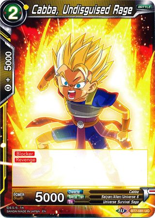 Cabba, Undisguised Rage [BT7-081]