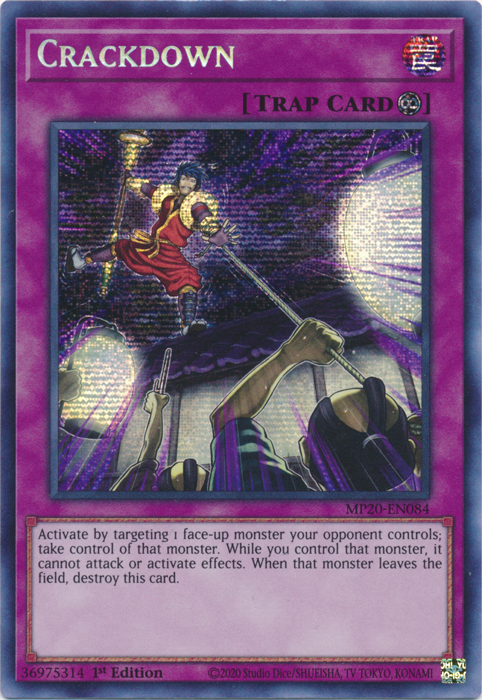 Crackdown [MP20-EN084] Prismatic Secret Rare