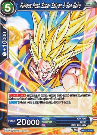 Furious Rush Super Saiyan 3 Son Goku [BT3-035]